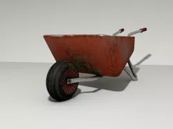 wheelbarrow Low-poly  3D model
