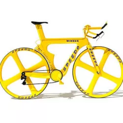 Yellow Bicycle 3D model