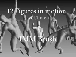 12 Figures of Men in Motion vol1 3D model