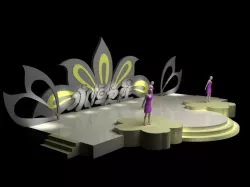 3DS Max 2014 Stage Concert 1 3D model