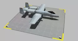 a-10 thunderbolt Low-poly  3D model