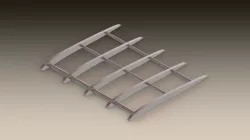 Aircraft's Wing With Ribs
