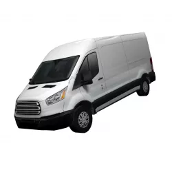 American design Panel van low polygon model Low-poly  3D model