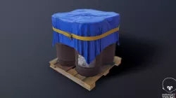 Barrels Low-poly  3D model
