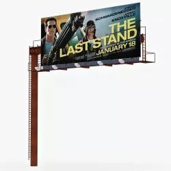 Billboard 2 Low-poly  3D model