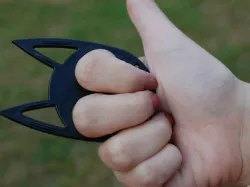 Black Cat Self Defense Keychain