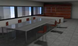 Business Room C4D 3D model