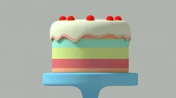 Cake 3D model 3D model
