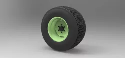 Car wheel 3D model