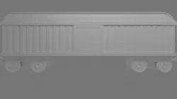 Cargo Train 3D model