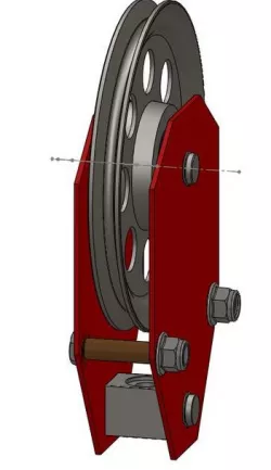 Crane pulley block