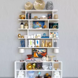 decorative set Shelves - 2 3D model