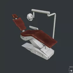 Dental Chair 3D model Low-poly  3D model