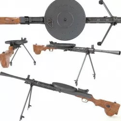 DP machinegun degtyareva 3D model