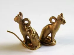 Egyptian Cat Earring