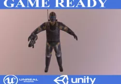 Engineer Low-poly  3D model