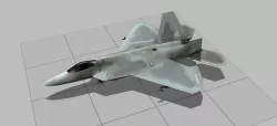 F22 Raptor Low-poly  3D model