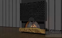 FIREPLACE island screen B 3D model