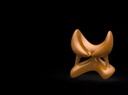 Futuristic curvy iPhone Dock