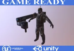 heavy Low-poly  3D model