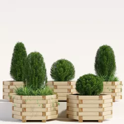 Hexagonal planter 3D model
