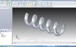 How to make a simple spring in solid edge