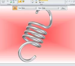 How to make HOOK SPRING in SOLID EDGE.