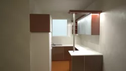 kitchen with alu frame front forest