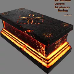 lava base Low-poly  3D model