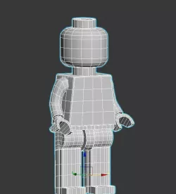 lego dude Low-poly  3D model