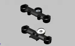 Light adjustable fork crown