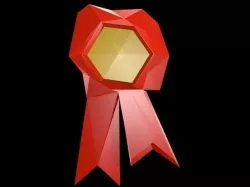 Low poly Wax seal Low-poly  3D model