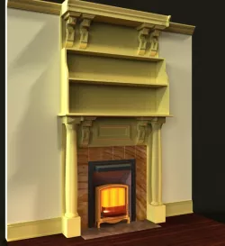 Mantle/Bookcase