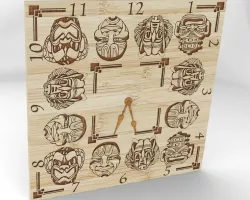 Masks  clock