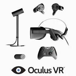 Oculus Rift VR Set - Xbox Controller 3D model