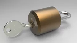 Padlock with internal mechanism