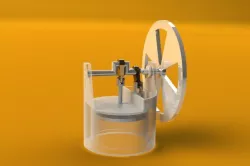 Penny-size Gamma-type Stirling Engine