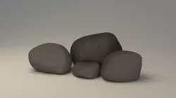 Regular stones 3D model