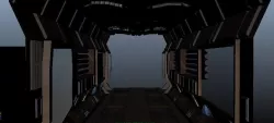 Sci-Fi Hallway 3D model