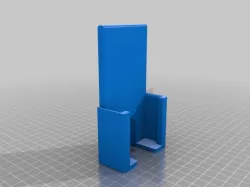 Smartphone car holder for Samsung Galaxy S3 mini with thick backcover for high capacity battery. Mount on car holder.