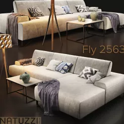 Sofa natuzzi Fly 2563 3D model