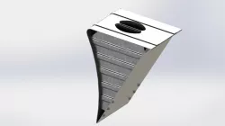 Steel wheel chock