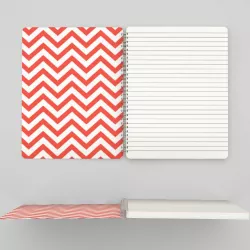 Stripped spiral notebook - open 3D model