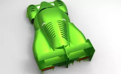 Supercar  track body LMP design