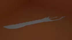 Sword Black gold saw black white Low-poly  3D model