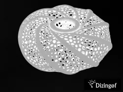 Torus Lamp Shade - Math Art by @Dizingof