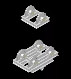 Wire rope pulley system