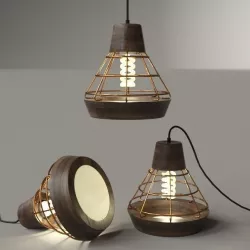Work Lamp  Copper 3D model