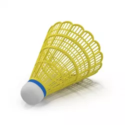 Yellow Shuttlecock 3D model