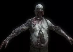 zombie model Low-poly  3D model